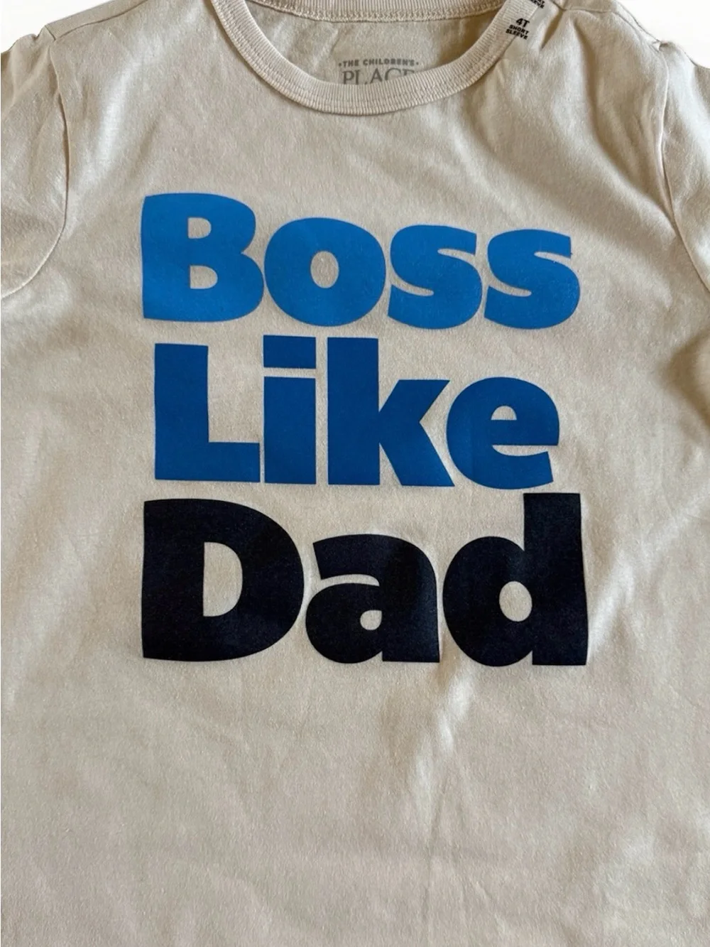 The Children’s Place Boys 4T Boss Like Dad Graphic T Shirt Short Sleeve